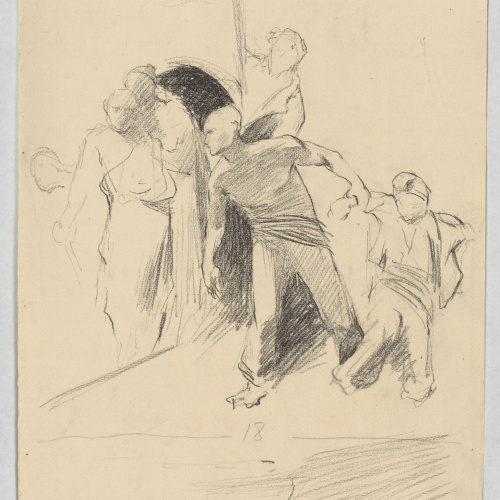 image for: Josep Llimona - Estudi per al «Monument al doctor Robert» - Cap a 1903-1904