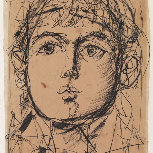 image for: Antoni Clavé - Retrat de nen - Cap a 1950