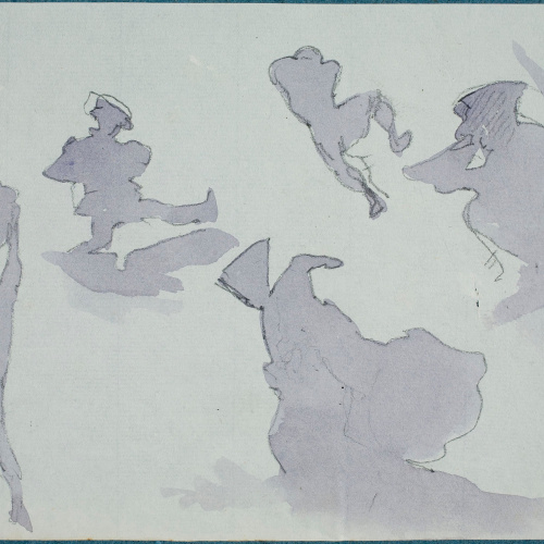 image for: Apel·les Mestres - Posta de sol - 1880