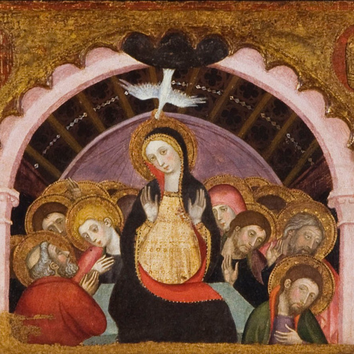image for: Pere Serra - Ascensió; Pentecosta; Coronació de la Mare de Déu - Cap a 1400
