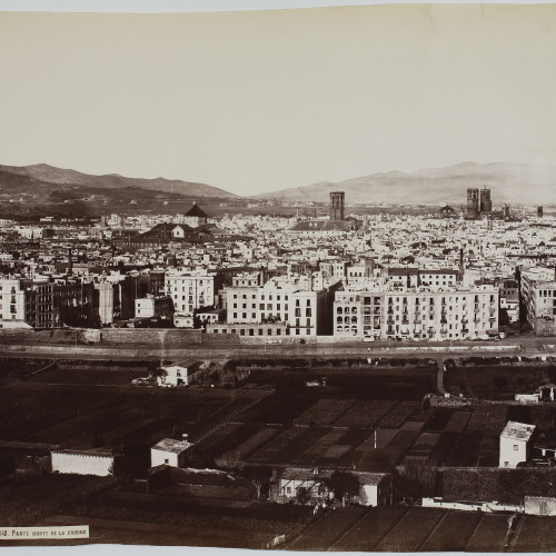 image for: Charles Clifford - Parte norte de la ciudad (Barcelona) - 1860