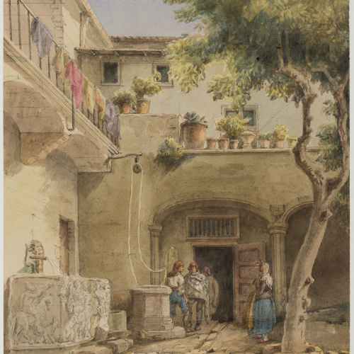image for: Adolphe Hedwige Alphonse Delamare - Pati de la Casa de l’Ardiaca - 23 d’agost de 1827
