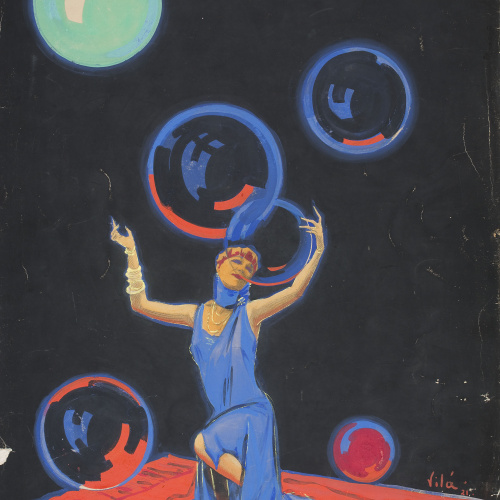 image for: Emili Vilà  - Estudi per a cartell - 1921