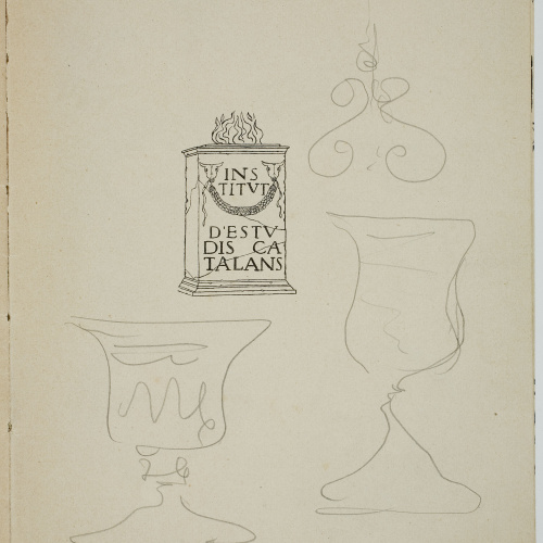 image for: Ismael Smith - Caricatures al «Dictamen-acord de constitució. Reglament interior» de l’Institut d’Estudis Catalans, de 1907 - 1907 [5]