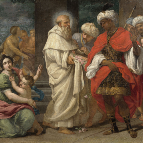 image for: Anònim. Itàlia. Roma - Sant Pere Pasqual i el miracle de les roses - Primera meitat del segle XVII