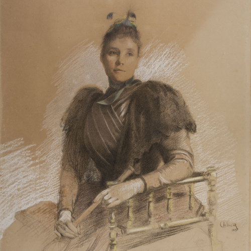 image for: Carles Pellicer - Retrat de Matilde Rouvière, mare de l&#039;artista - 1893