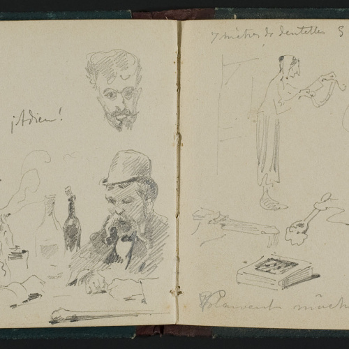 image for: Apel·les Mestres - Apunts de figures - Cap a 1878