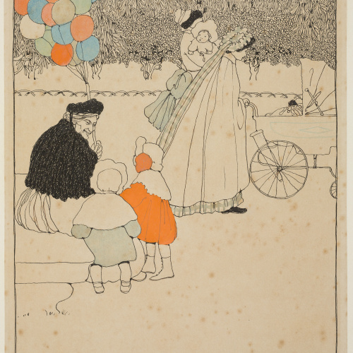 image for: Pere Torné Esquius - Venedora de globus - Cap a 1907