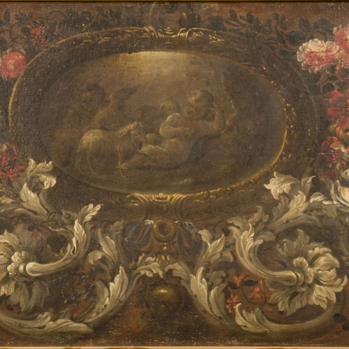 image for: Gabriel de la Corte - Garlanda de flors i medalló - 169(?)