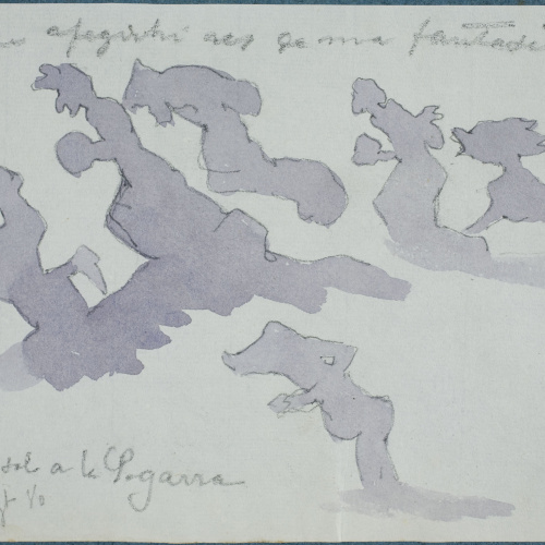 image for: Apel·les Mestres - Posta de sol a la Segarra - 1880