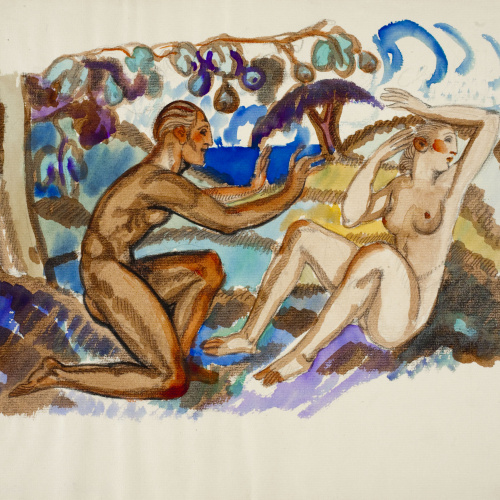 image for: Ismael Smith - Parella en actitud amorosa - 1933