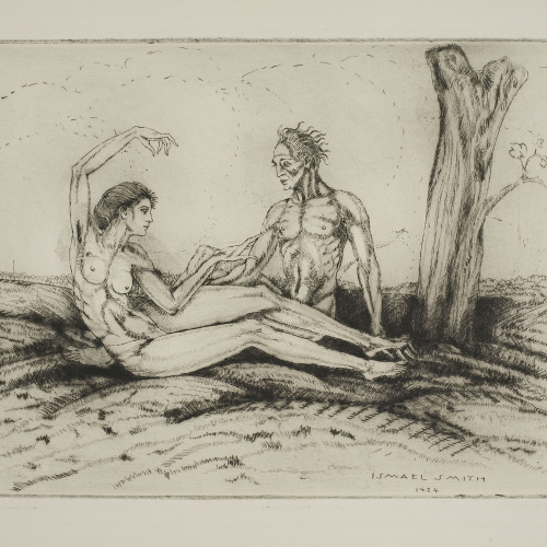 image for: Ismael Smith - Parella nua asseguda - 1924