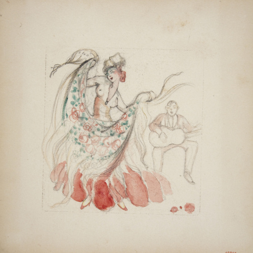 image for: Ismael Smith - Ballarina flamenca i guitarrista - 1918