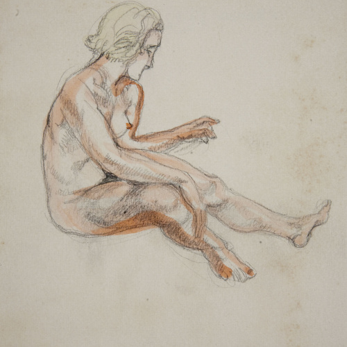 image for: Ismael Smith - Nu femení assegut - 1934