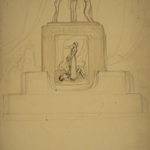 image for: Ismael Smith - Estudi per al «Monument a la Creu Roja Americana» - Cap a 1920