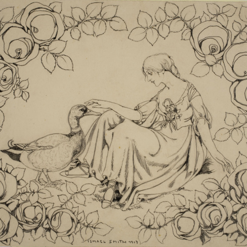 image for: Ismael Smith - Il·lustració per a la coberta del conte «Cabeza de pato» - 1917