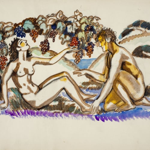 image for: Ismael Smith - Parella en actitud amorosa - 1933