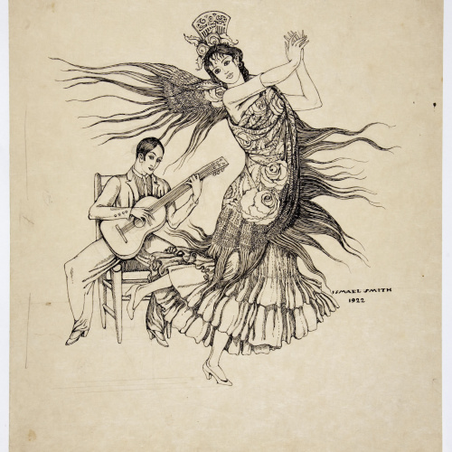 image for: Ismael Smith - Flamenca i guitarrista - 1922