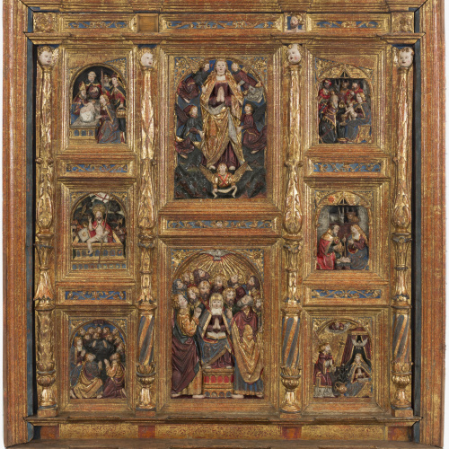 image for: Anònim - Retaule dels goigs de la Mare de Déu - Entre 1540-1560 [1]