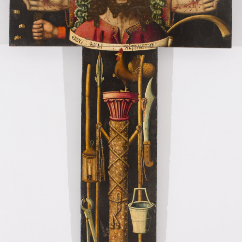image for: Martín Bernat - Creu processional amb el bust de Crist i els instruments de la Passió - 1477-1505