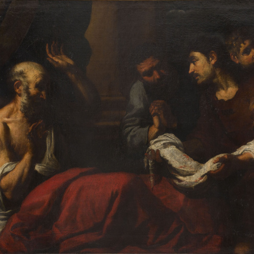 image for: Orazio de Ferrari - Els fills de Jacob presenten al seu pare la túnica de Josep - Entre 1630-1650