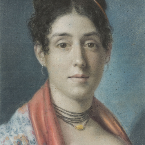 image for: Vicente Rodes - Retrat de dama - Cap a 1820