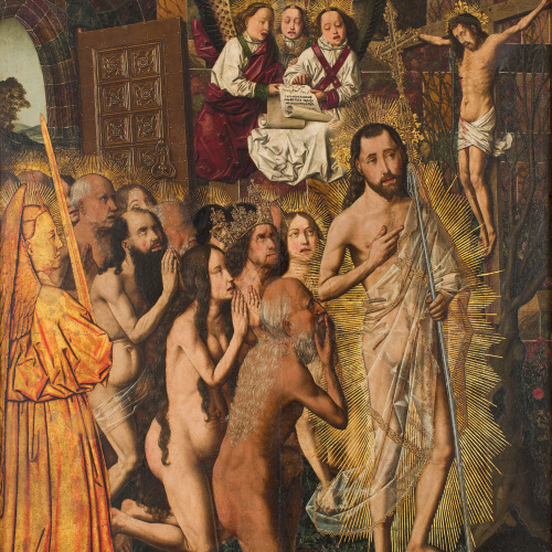 image for: Bartolomé Bermejo - Entrada al Paradís i visió del Crucificat - Cap a 1474-1479