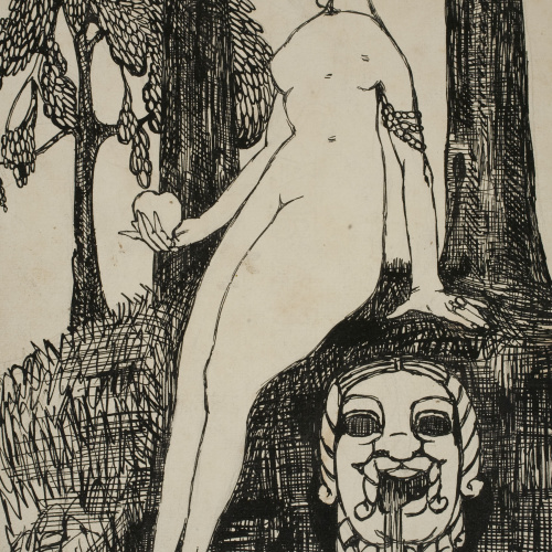 image for: Ismael Smith - Dona nua en una font - 1907