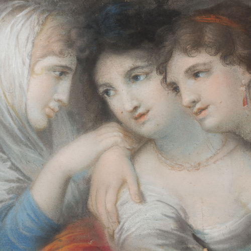image for: Josep Bernat Flaugier - Composició amb figures femenines - Cap a 1800-1812