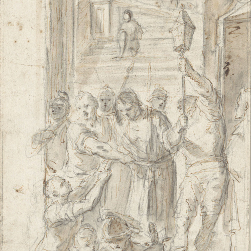 image for: Francesc Tramulles - D&#039;Herodes a Pilat (anvers) / Decoració vegetal (revers) - Cap a 1760