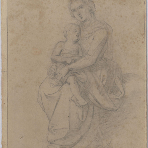 image for: Claudi Lorenzale - Mare de Déu amb el Nen - Cap a 1850-1870