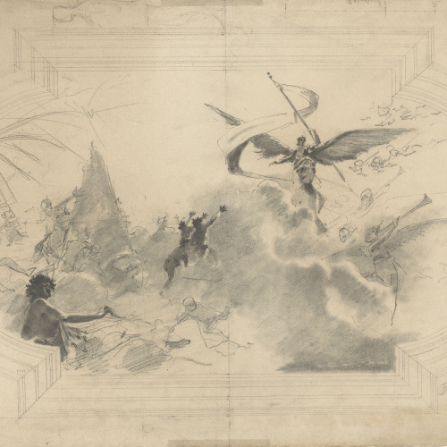 image for: Francesc Masriera - Composició al·legòrica per a un sostre - 1894