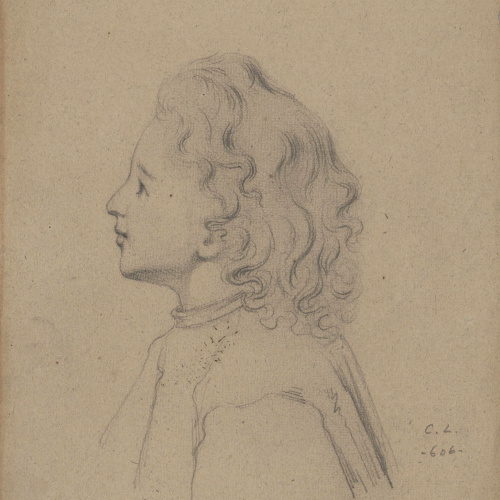 image for: Claudi Lorenzale - Cap de nen - Cap a 1850-1870