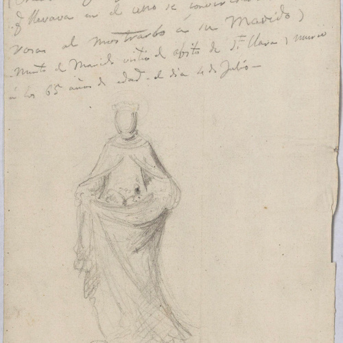 Claudi Lorenzale - Santa Isabel de Portugal - Cap a 1850-1870 image for: Claudi Lorenzale - Santa Isabel de Portugal - Cap a 1850-1870