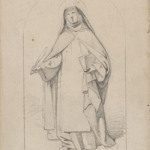 Claudi Lorenzale - Santa Teresa de Jesús - Cap a 1850-1870 image for: Claudi Lorenzale - Santa Teresa de Jesús - Cap a 1850-1870