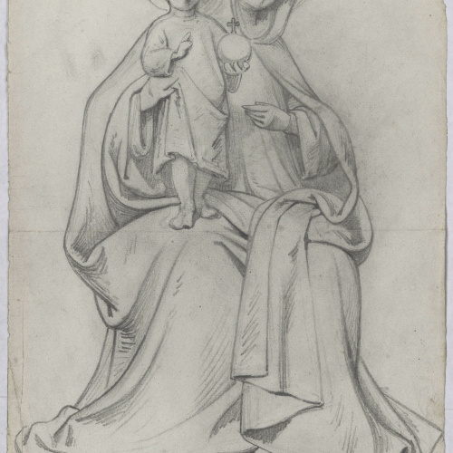 image for: Claudi Lorenzale - Mare de Déu amb el Nen - Cap a 1840-1860