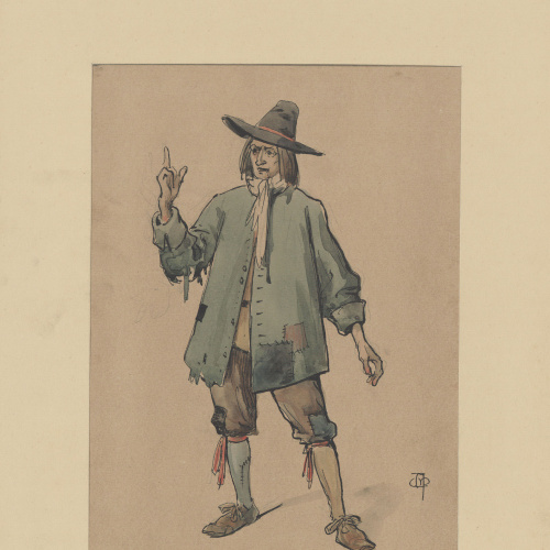 image for: Apel·les Mestres - Inventor (figurí de teatre) - Cap a 1906