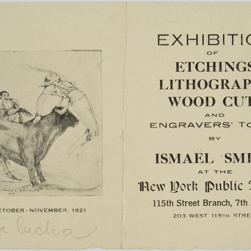 image for: Ismael Smith - Exhibition of etchings litographs wood cuts and engravers&#039;tools by Ismael Smith at the New York Public Library - 1921