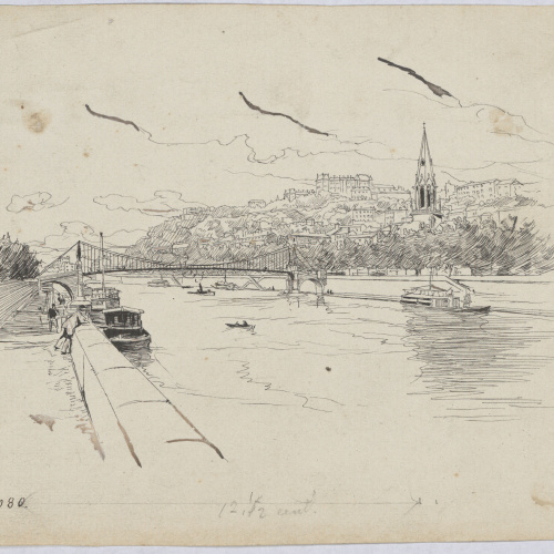 image for: Josep Lluís Pellicer - El riu Saona a Lió - Cap a 1889