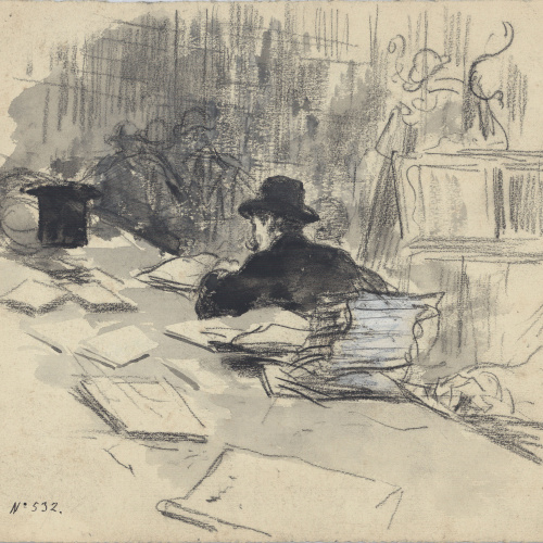 image for: Arcadi Mas i Fondevila - Hojeando revistas - 1900