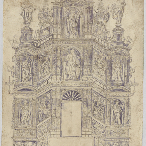 image for: Anònim - Projecte de retaule de sant Vicenç - Primera meitat del segle XVII
