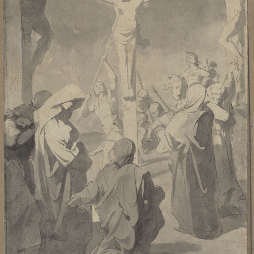 image for: Claudi Lorenzale - Crucifixió - Cap a 1840-1850