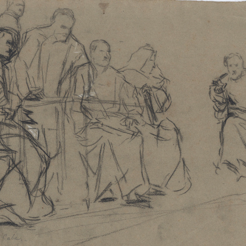 Antoni Caba - Estudi per a la pintura «Penediment de Judes» - Cap a 1874 image for: Antoni Caba - Estudi per a la pintura «Penediment de Judes» - Cap a 1874