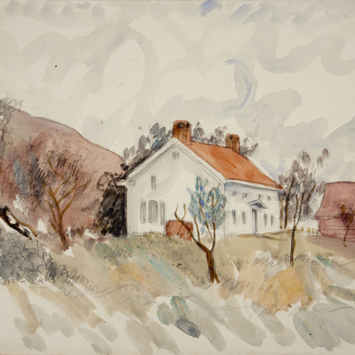 image for: Ismael Smith - Paisatge amb cases - Cap a 1941-1950