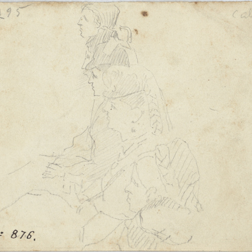 image for: Antoni Caba - Apunt de figures - Cap a 1860-1870