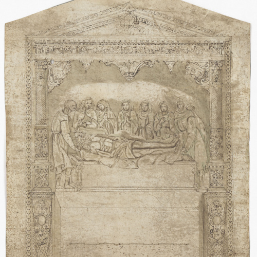 image for: Anònim - Projecte de retaule - Primera meitat del segle XVII