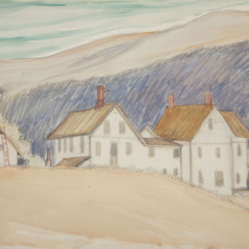 image for: Ismael Smith - Paisatge amb cases - Cap a 1941-1950