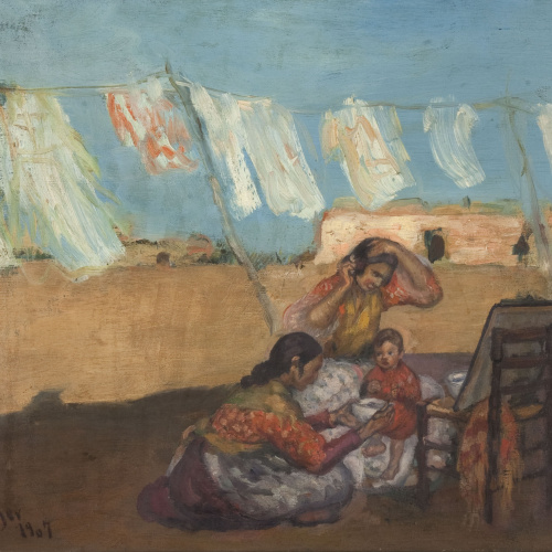 image for: Joaquim Sunyer - Gitanes - 1907