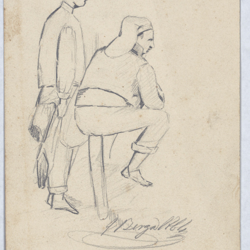 Josep Berga Boix - Pagesos de Banyoles - 1864 image for: Josep Berga Boix - Pagesos de Banyoles - 1864