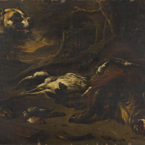 image for: Jan Weenix - Natura morta de caça - 1706